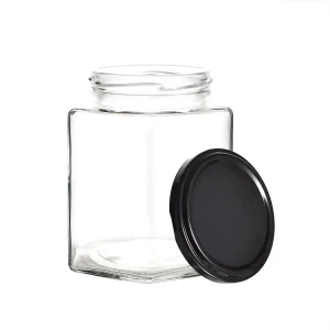 Factory Price 45ml 60ml 75ml 100ml 160ml 250ml 350ml 500ml 700ml Glass Honey Jar With Metal Lid