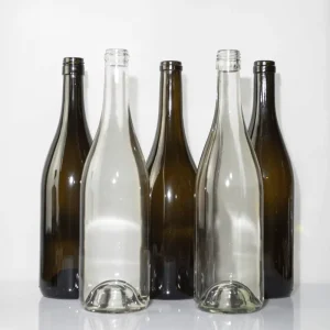 Factory Price Champagne Glass Bottle Wine Bottle With Screw Top Cork 1000ml 750ml 700ml 500ml