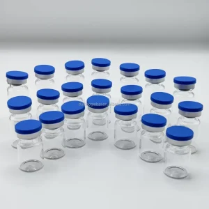Factory Price Clear 5 ml 7 ml 10 ml Glass Vials with Rubber Stopper for Skin Care Serum Pharmaceutical Packaging