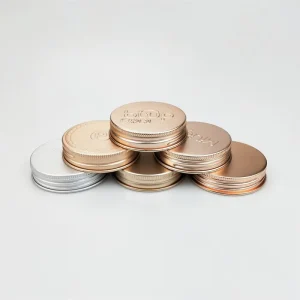 Factory Price Custom Metal Aluminum Bottle Caps Lids Bottle Screw Caps Closures for Glass plastics Jar