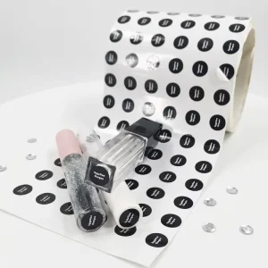 Factory Price Customized PP Waterproof Adhesive Sticker Roll for Cosmetic Packaging Labels