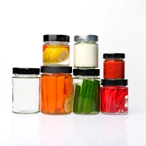Factory Price Glass Spice Jars 50ml 100ml 200ml 250ml 500ml 2oz 8oz with Deep Metal Lid