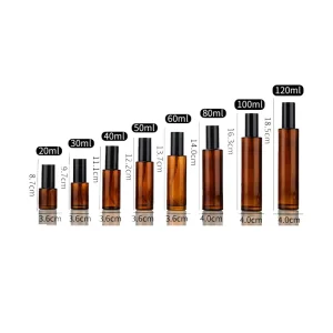 Factory Price Refillable Travel Bottles Bulk Sale for Cosmetic Sample Packaging Pharmaceutical Grade Glass Bottle Custom Logo