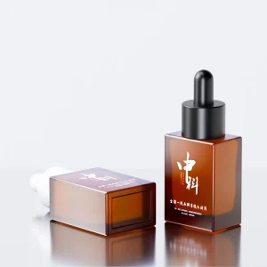 Factory Sale 15ml 30ml Thick bottom square Shaped Dropper Bottles for Cosmetic and Skincare Products for Packaging Empty Bottles