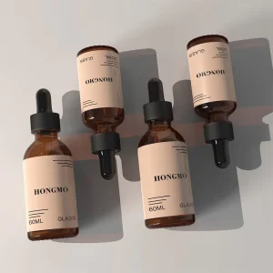 Factory Small Glass Oil Bottles with Dropper clear Oil Dropper Bottle with Box Packaging Skincare Free Sample