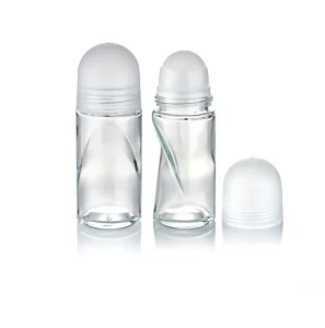 Factory Source Replaceable 50ml ZN ROB024 Deodorant Roll on Glass Bottle for Perfume Customized High Quality Roll on Bottle