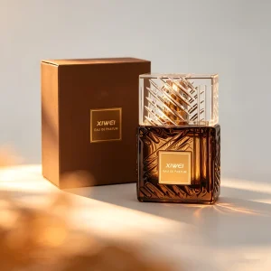 Factory Square Perfume Bottle Customized Labels with Lids and Boxes