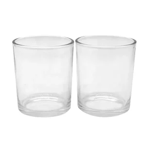 Factory Supplied LKA02T Candle Jars 150ml Transparent Glass Eco Friendly Without Bamboo Lid Ideal for Candle Making