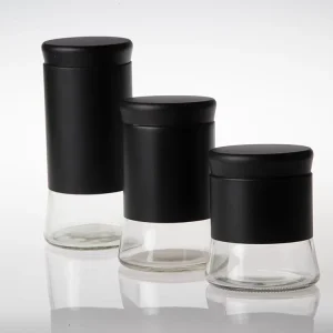 Factory Supplier Kitchenware Glass Jars and Bottles for Cookie Coffee Pet Food with Lid 0.5-1L Capacity
