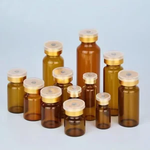 Factory Supplier Sterile Transparent and Amber Borosilicate Glass Bottles for Powder Premium Glass Packaging