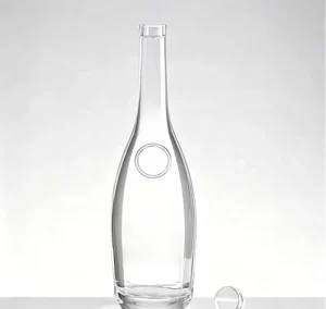 Factory Supply 500ml Crystal Brandy Cognac Liquor Glass Bottle with Custom Logo
