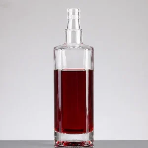 Factory Supply 700ml 750ml Empty Glass Liquor Bottle for Vodka Whisky Gin Rum Brandy