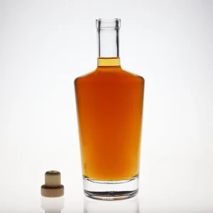 Factory Thickened Transparent Cylindrical Glass Wine Bottles with Large Capacity