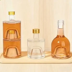 Fashionable Luxury Recyclable Flint Glass Bottle 125ml 250ml Screw Cap for Rum Brandy Gin Whiskey Vodka Tequila