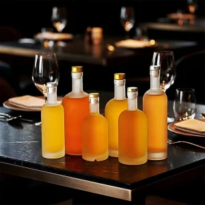 Flint Glass Bottle 750ml for Liquor Gin Vodka Whisky Wine Spirit with Cork