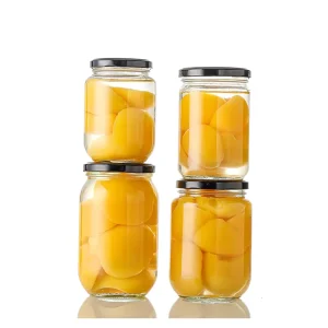 Food Canning Glass Jar for Pickles and Honey 480ml 500ml 750ml 770ml 1000ml with Twist-Off Metal Lid