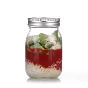 Food Container 6oz 5oz 8oz 12oz 24oz 32oz Glass Storage Mason Jars for Canned Fruit
