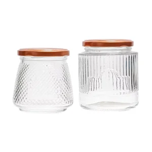 Food Containers Glass Pudding Bottles with Lids Kitchen Storage Milk Sauce Yogurt Pudding Glass Jar