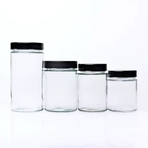 Food Grade 180ml 280ml 500ml Round Honey Pickle Honey Jar Glass Jar with Deep Lid