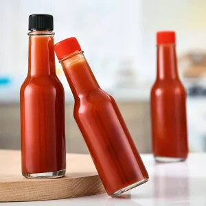 Food Grade Clear 150ml 5oz 200ml 300ml Empty Tomato Sauce Woozy Hot Sauce Glaas Bottle Food Glass Bottle for Fish Sauce