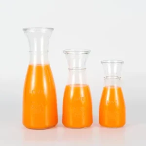 Food-Grade Clear Glass Bottles for Beverage, Juice, and Fresh Milk, 250ml 500ml 1000ml