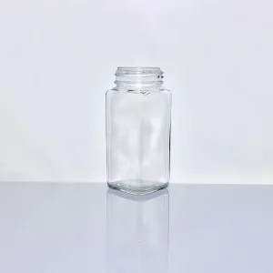 Food Grade Glass Bottle Transparent Sealed Jar Canned Bottle Empty Chili Sauce Honey Jam Lid Can Food Use LGG 056 in Stock