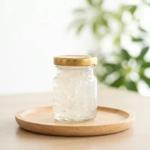 Food Grade Glass Container with Metal Screw Cap for Food Storage and Bird’s Nest