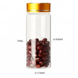 Food-Grade Glass Jar with Aluminum Screw Cap for Multi-Use Storage Factory Supply