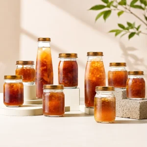 Food-Grade Glass Jars and Baby Food Bottles 55ml 75ml 120ml 180ml with Press-On Twist-Off Lids
