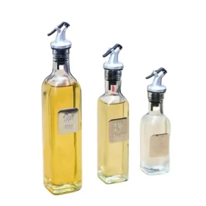 Food Grade Glass Olive Oil Bottle for Oiler Cruet Condiment