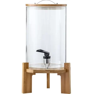 Food Grade Glass Pickle Container with Stainless Steel Lid Leak Proof Fermentation Crock for Home Fermenting Vegetables