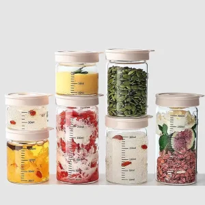 Food Grade Glass Storage Jar for Bird’s Nest, Honey, Jam and Peach Gum with Sealed Lid