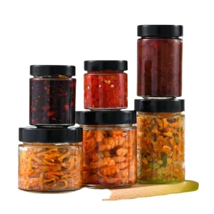 Food Grade Hexagon Polygon Glass Honey Jam Jar 280ml 380ml