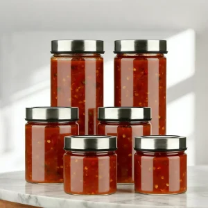 Food-Grade High Borosilicate Cylinder Glass Jar 350ml 600ml 800ml 1300ml With BPA-Free Airtight Lid for Spices Canning Jam and Storage