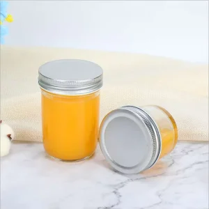 Food Grade Jam Jelly Caviar and Pickle Glass Mason Jars with Screw Lids