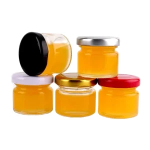 Food-Grade Round Glass Storage Jar 240ml, Available in 30ml-1000ml Sizes, Hermetic Lid