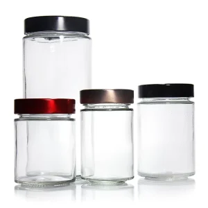 Food-Grade Tall-Lid Wide-Mouth Glass Canning Jar for Pickling and Fermentation