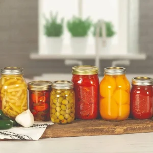 Food-Grade Wide Mouth Clear Glass Mason Jar with Lid for Canning 150ml 200ml 250ml