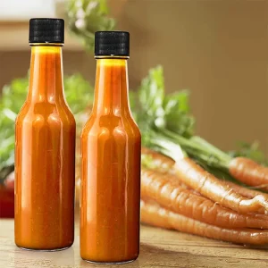 Food-Grade Woozy Glass Chilli Sauce Bottle, 150ml, with Screw Cap