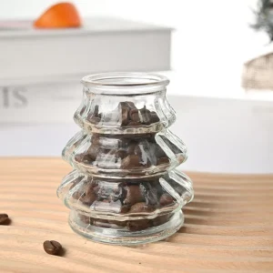 Food Storage Glass Jar with Cork for Snacks and Biscuits