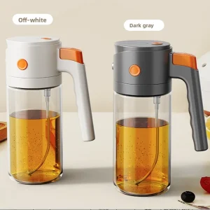 Food grade Glass Olive Oil Bottles with Automatic Opening and Closing for Oil Pouring and Spraying