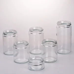 Food&Distribution Storage Glass Jar Straight Sided Design Healthier Glass Container with 58 400 Neck Finish