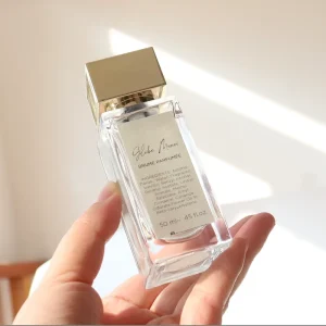 Fragrance New Design Custom Rectangle Empty Perfume 30ml 50ml 100ml Parfum Glass Spray Bottle with Gold Cap