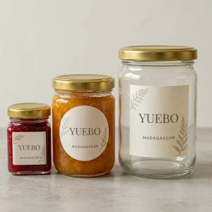 Frascos De Vidrio Envases Para Miel Custom Glass Jars Honey Pickles Jam Glass Jar with Custom Lid