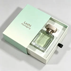 Free Design Rigid Drawer Box Luxury Hard Cardboard Perfume Skincare Glass Serum Bottle Drawer Closure Gift Box with EVA Insert