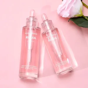 Free Sample Empty Cosmetic 1oz 30ml 50ml 60ml clear Skincare Serum Hair Essential Oil Glass Dropper Bottle with clear Dropper