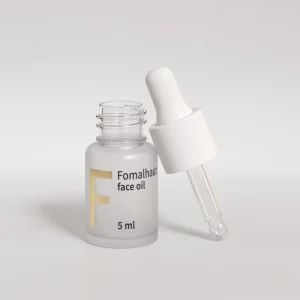 Free Sample Frosted Glass Facial Serum Bottle with Dropper