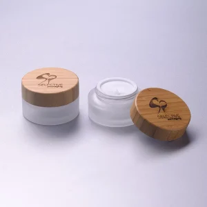 Frosted Clear Glass Cosmetic Jar and Pump Bottle Set 10ml 20ml 30ml 50ml 100ml