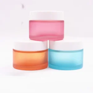 Frosted Glass Cosmetic Cream Jars 10g 20g 30g 50g 100g 200g 300g with Lid