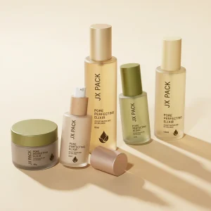 Frosted Glass Cosmetic Packaging Set, 30ml 50ml 100ml Skincare Bottles and Jar for Serum, Lotion, and Cream